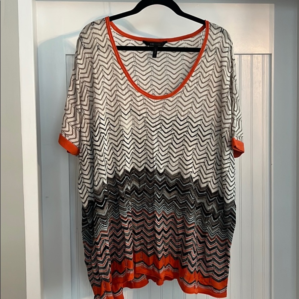 BCBG silk blend poncho